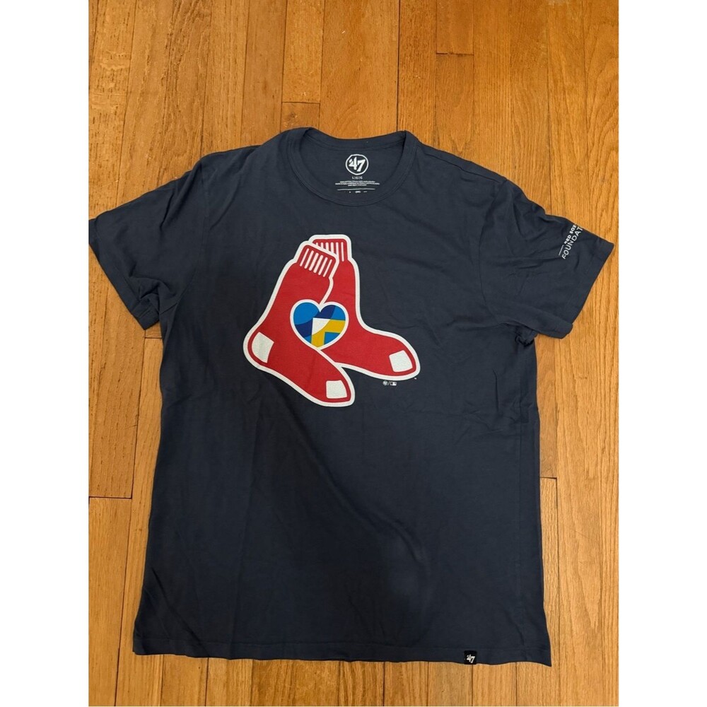 '47 Navy Boston Red Sox Foundation T-Shirt - Size L
